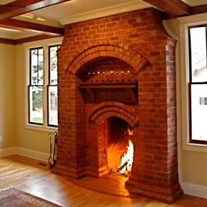 OUTSTANDING BRICK FIREPLACE DESIGN IDEAS | HOMEIZY.COM