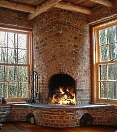 STONE CORNER FIREPLACE DESIGN IDEAS, PICTURES, REMODEL AND