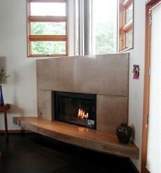 CONTEMPORARY CORNER FIREPLACE FOR GAS DESIGNS