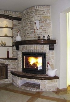 CORNER FIREPLACE MANTEL DESIGN IDEAS, PICTURES, REMODEL