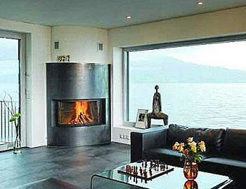 STONE CORNER FIREPLACE DESIGN IDEAS, PICTURES, REMODEL AND