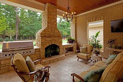 Covered Patio Designs For Outdoor Fireplaces...Undercover ...