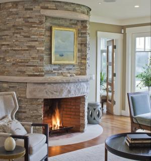 Stone fireplace hearth designs continue to enthrall us as the stone is manipulated by human hands to create fresh and exciting new designs for stone fireplaces!