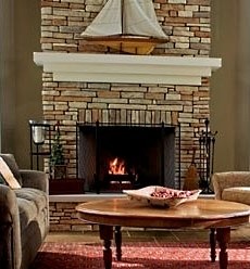 Fireplace mantel shelves can be crafted in a variety of ways to give a fireplace a wide range of different looks
