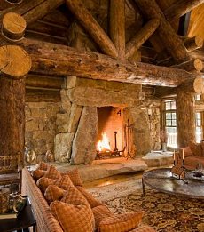 elegant & cozy fireplace