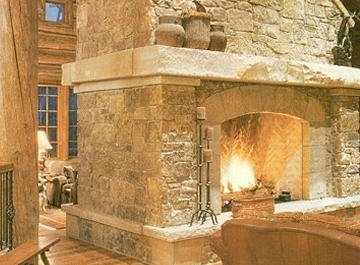 natural stone fireplaces