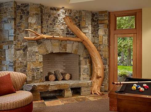 Stone Fireplace Design Ideas . . . Take It To The Top!