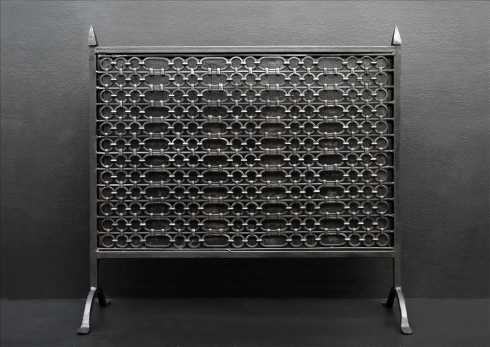 antique fireplace screen