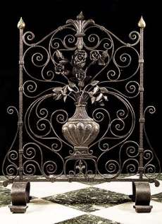 antique fireplace screens