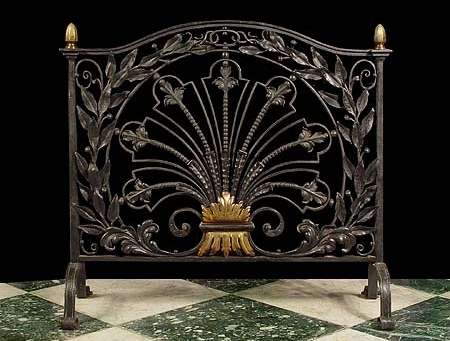 antique fireplace screens