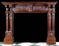 antique fireplace