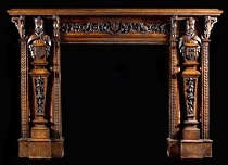 antique fireplace