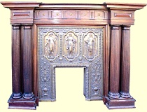 antique fireplace