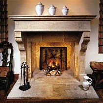 antique fireplace