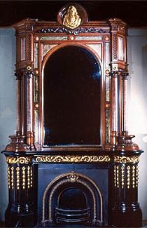 antique fireplace