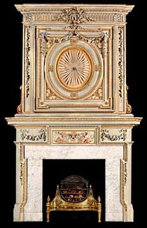 antique fireplace