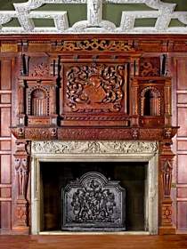 antique fireplace