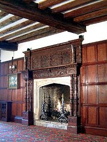 antique fireplace