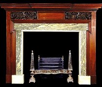 antique fireplace