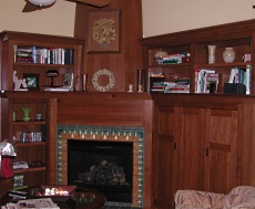 arts and crafts fireplace