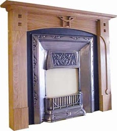 arts and crafts fireplace