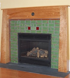 arts and crafts fireplace