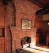 brick fireplaces