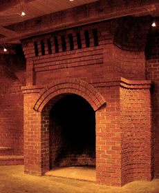 brick fireplaces