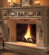 cast and manufactured stone fireplaces