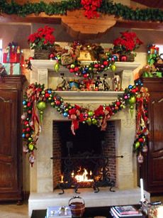 christmas fireplace