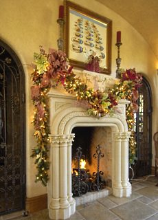 christmas fireplace