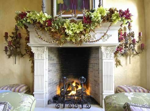 christmas fireplace