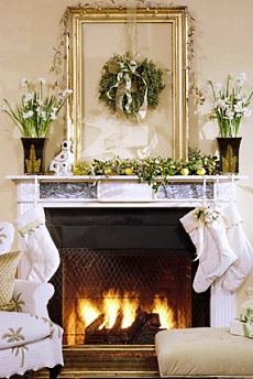 christmas fireplaces