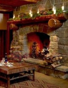 christmas fireplaces