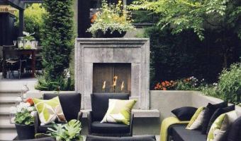 Standout Concrete Outdoor Fireplace Designs