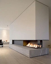 contemporary design fireplace