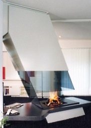 freestanding fireplace