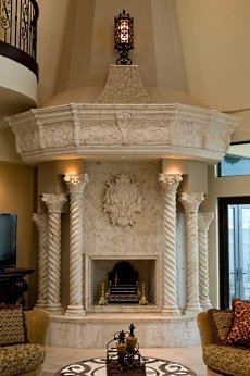 corner fireplace designs