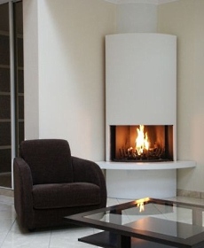 corner fireplace for gas