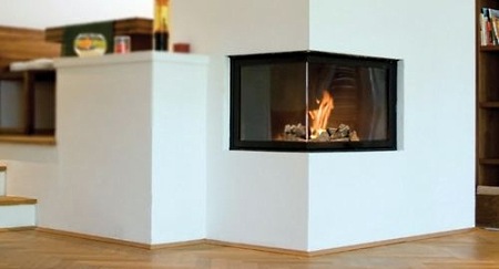 corner fireplace for gas