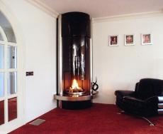 corner fireplace for gas