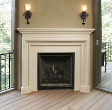 corner fireplace