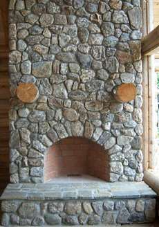 corner fireplace