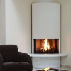 corner fireplace