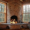 corner fireplace