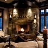 corner stone fireplace designs