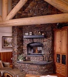 corner fireplace designs