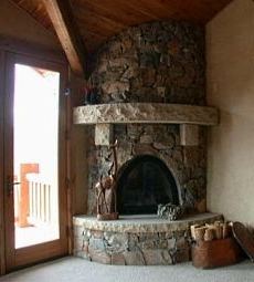 country stone fireplaces