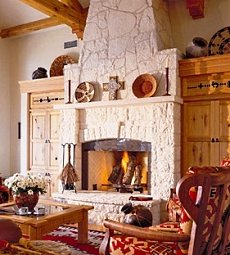 country stone fireplaces