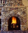 country stone fireplaces